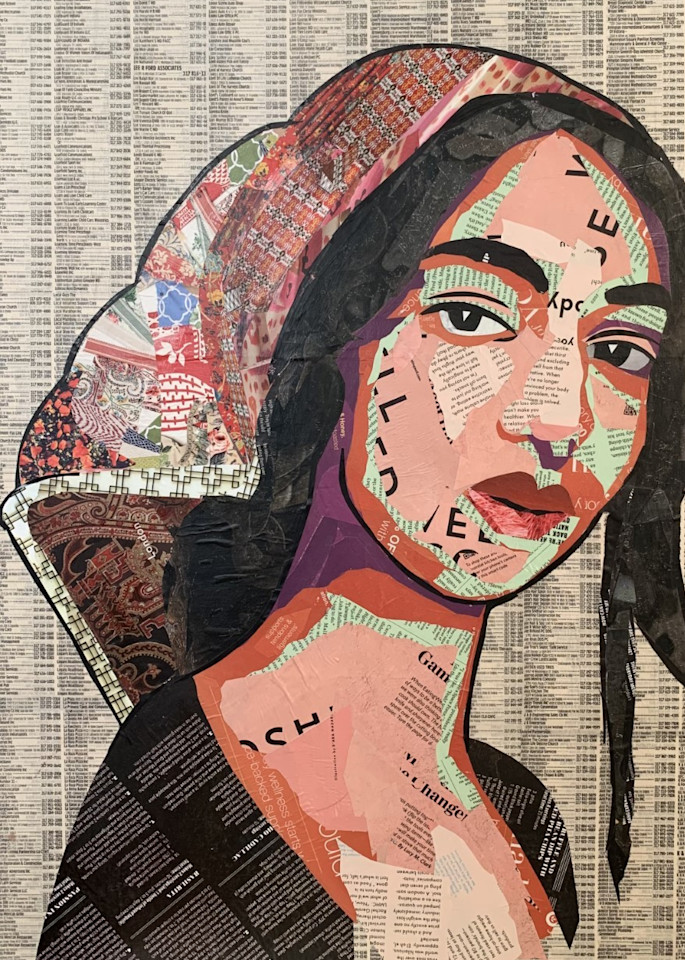 Girl In Scarf Art | Kathy Saucier Art