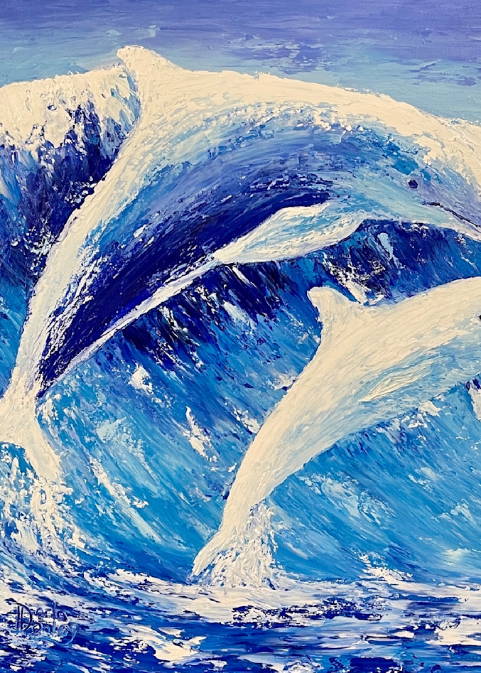 Dolphin Wave  Art | darladonleyart