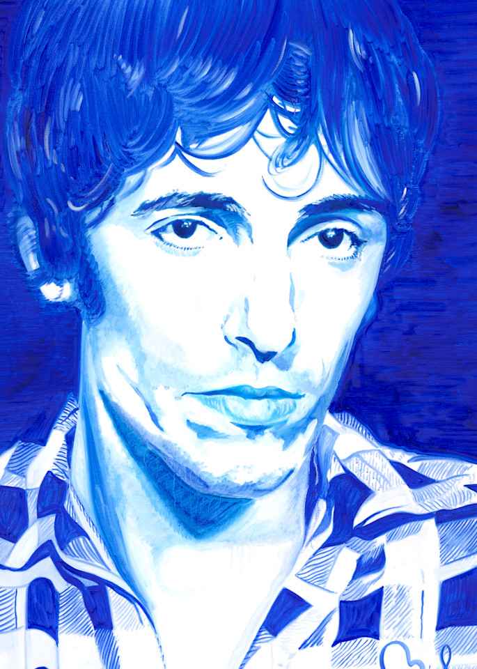 Famous Springsteen Blue Art | perrymilou
