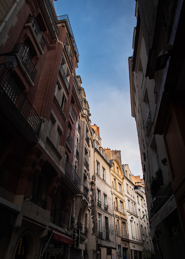 In these sleepy Paris Arrondissements, the narrow streets delay morning by shielding its light - Fine Art Photo Print