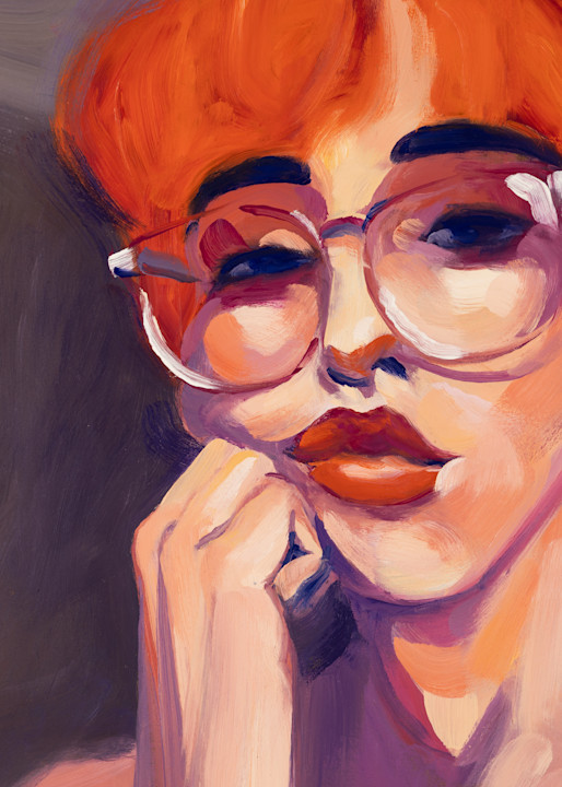 20210527 Woman With Glasses Art | Rich Wilkie inc