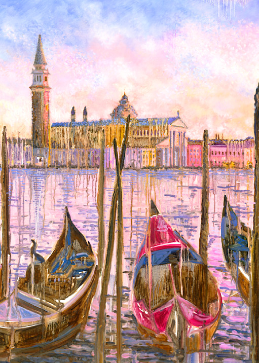 Italian Venice Boats Art | perrymilou