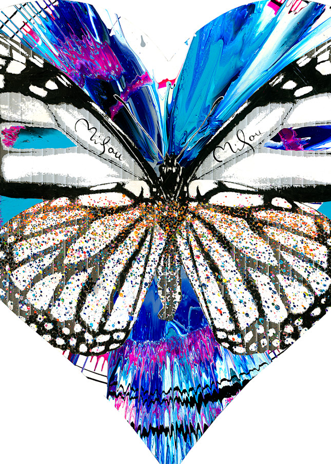 Spin Pop Butterfly Blue Art | perrymilou