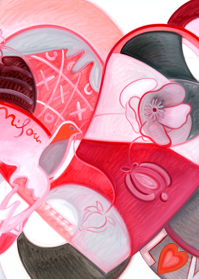 Fantasy Pink Heart Art | perrymilou