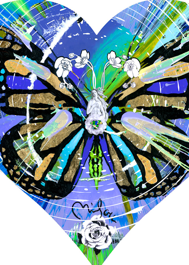 Spin Pop Butterfly Botecelli Purple Art | perrymilou