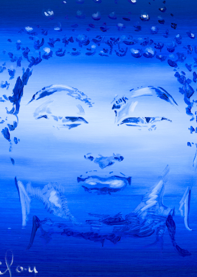 Spiritual Blue Buddha 1 Art | perrymilou