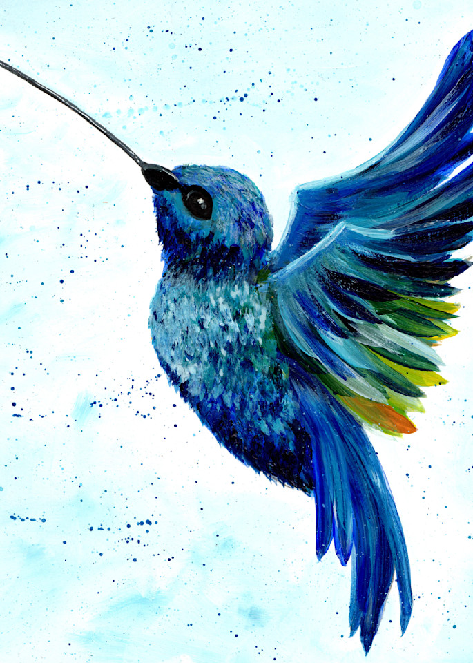 Hummingbird In The Sky Art | Art by Virginia Crowe