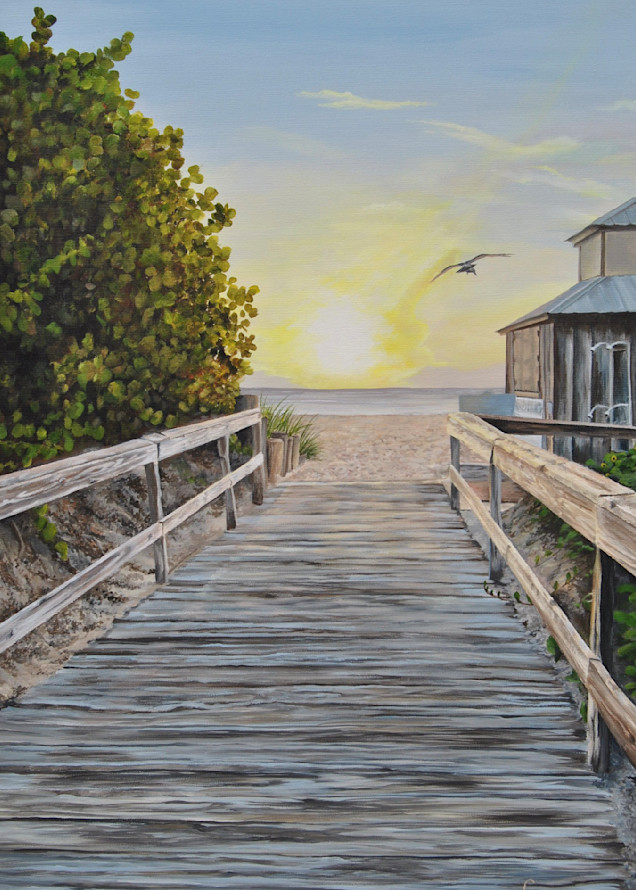 Boardwalk to Paradise Paintings by Carol-Ann Salley