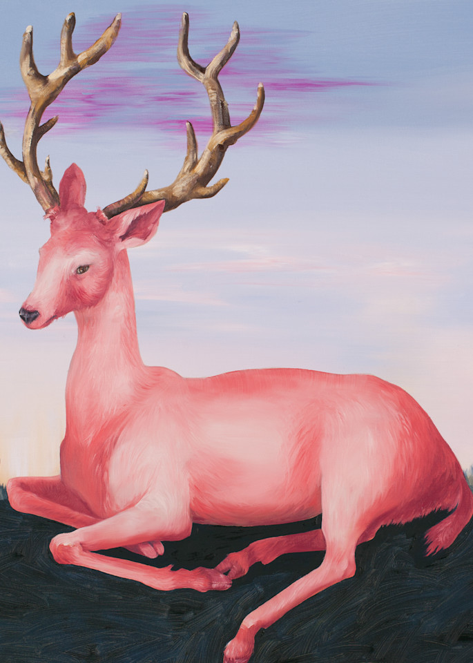 Pink Deer Art | Trine Churchill