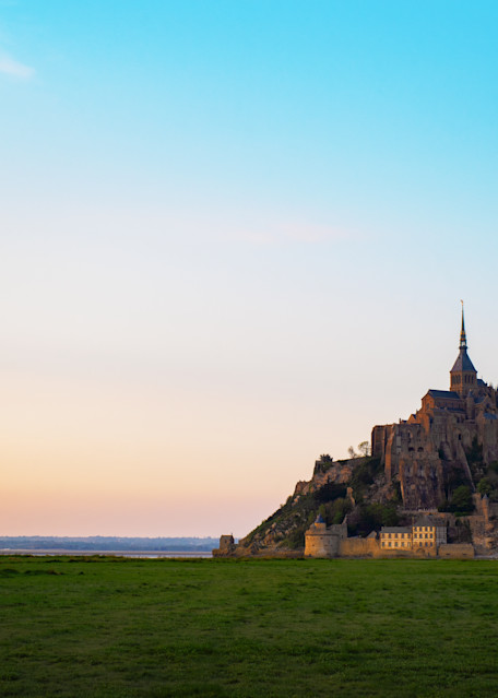 Le Mont-Saint-Michel at sunset in Normandy, France - Fine art photography print