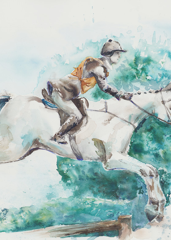 Horse Jumping Art | Jill Evans art + design