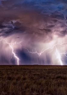 Night Lightning On The Mesa Photography Art | Rick Saul Photography