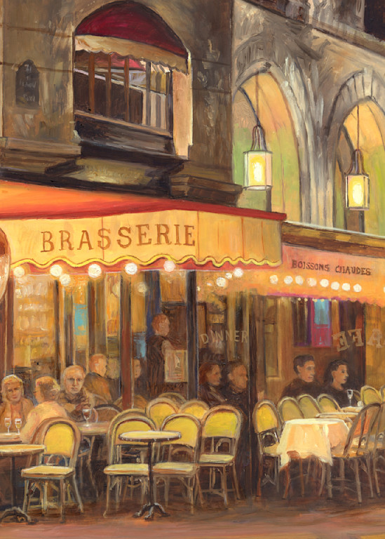 Brasserie Lights Art | Oilartist - Haeffele Fine Art
