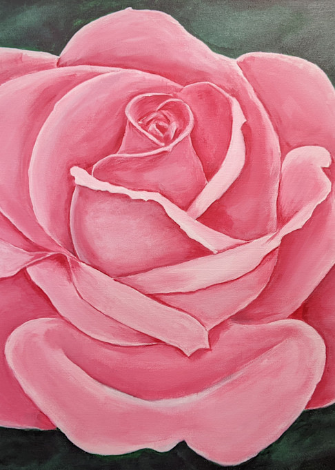 Pink Rose Large Art | Electro Art Studio