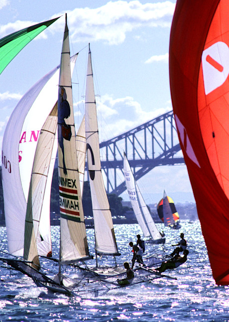 Sailboat Racing on Sydney Harbour