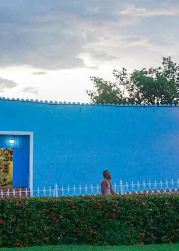 Blue Wall Of Cuban Trade Photography Art | Judith Anderson Photography