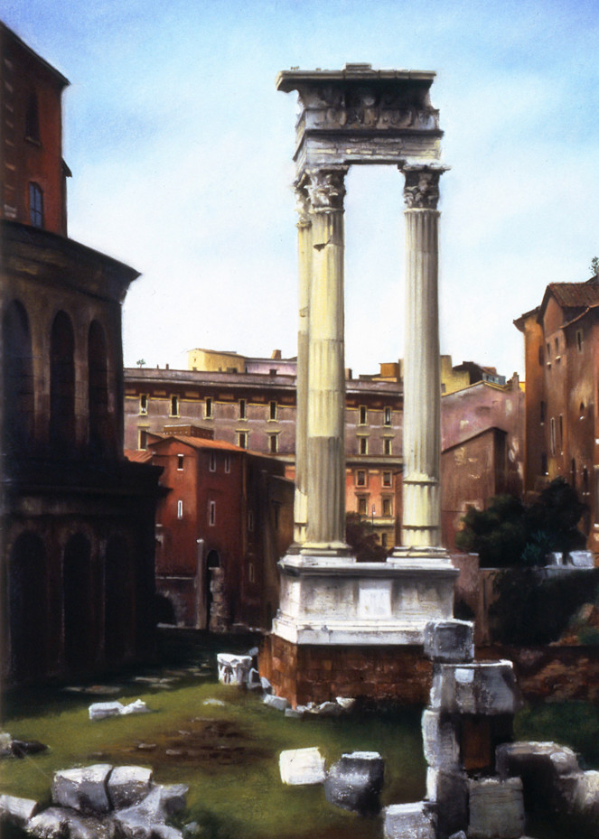 Roman Forum Ii Burgundy Bldg Art | Elisabetta Franchini Studio