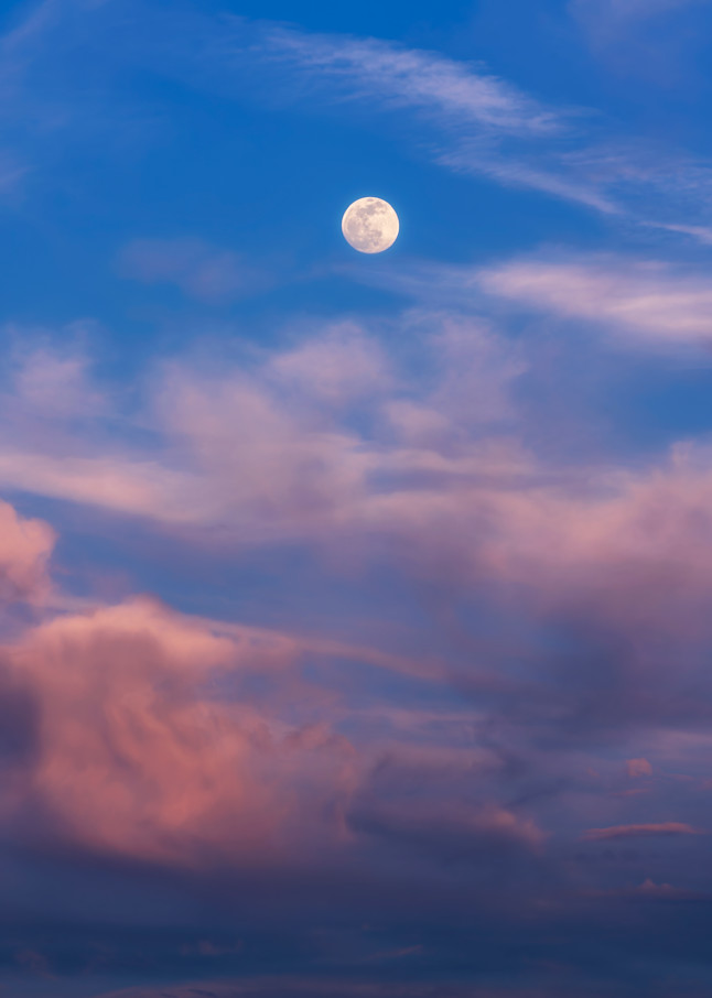 Flower Moon Evening Sunset Photography Art | Distant Light Studio