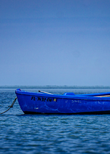 Blue Dinghy Photography Art | Lift Your Eyes Photography