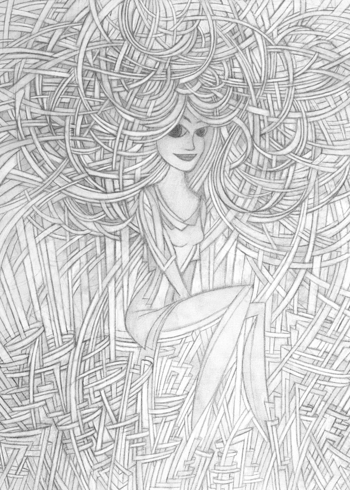 Princess Of Red Sketch Art | Chad Mallam