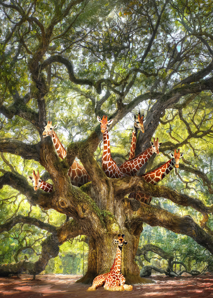 Giraffe Tree Art | Leben Art
