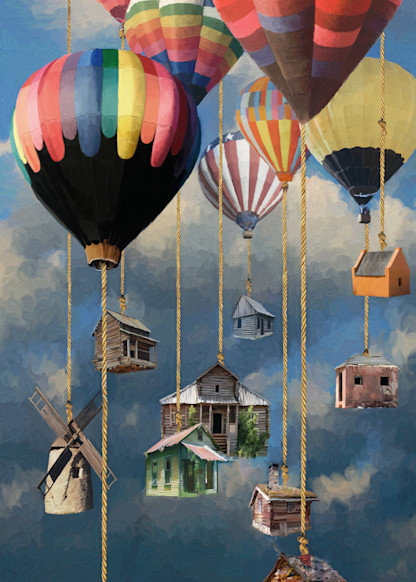Balloon Town Art | Leben Art