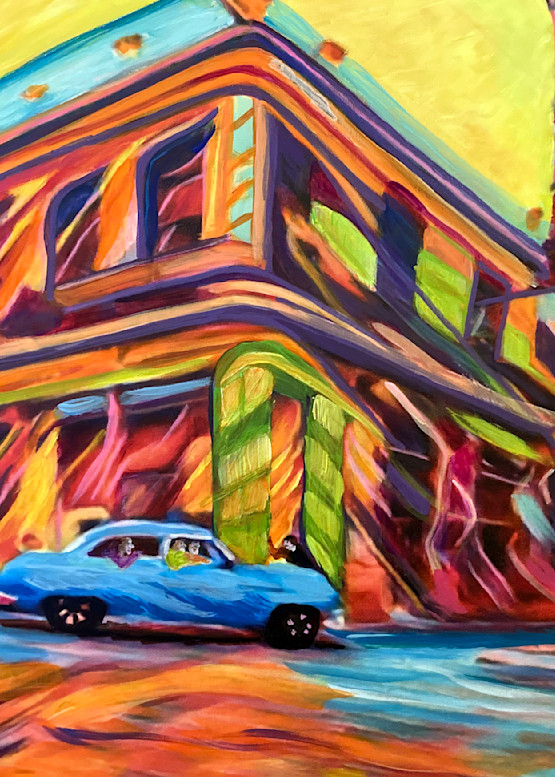 Driving In Havana Art | Hilary Hemingway Art
