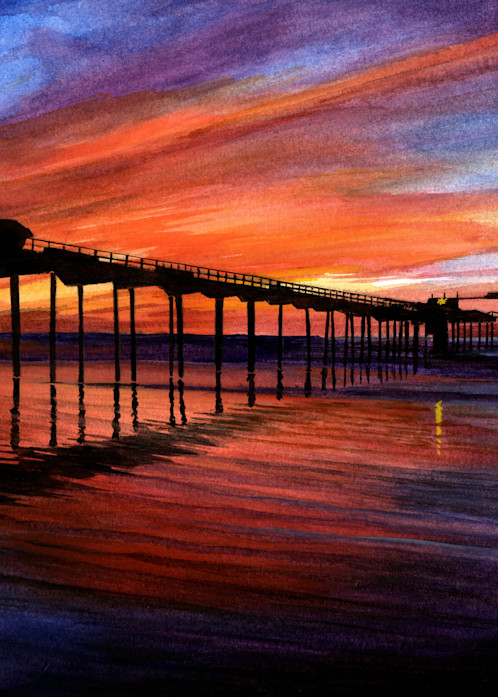 Sunset Pier Art | Castle by Design