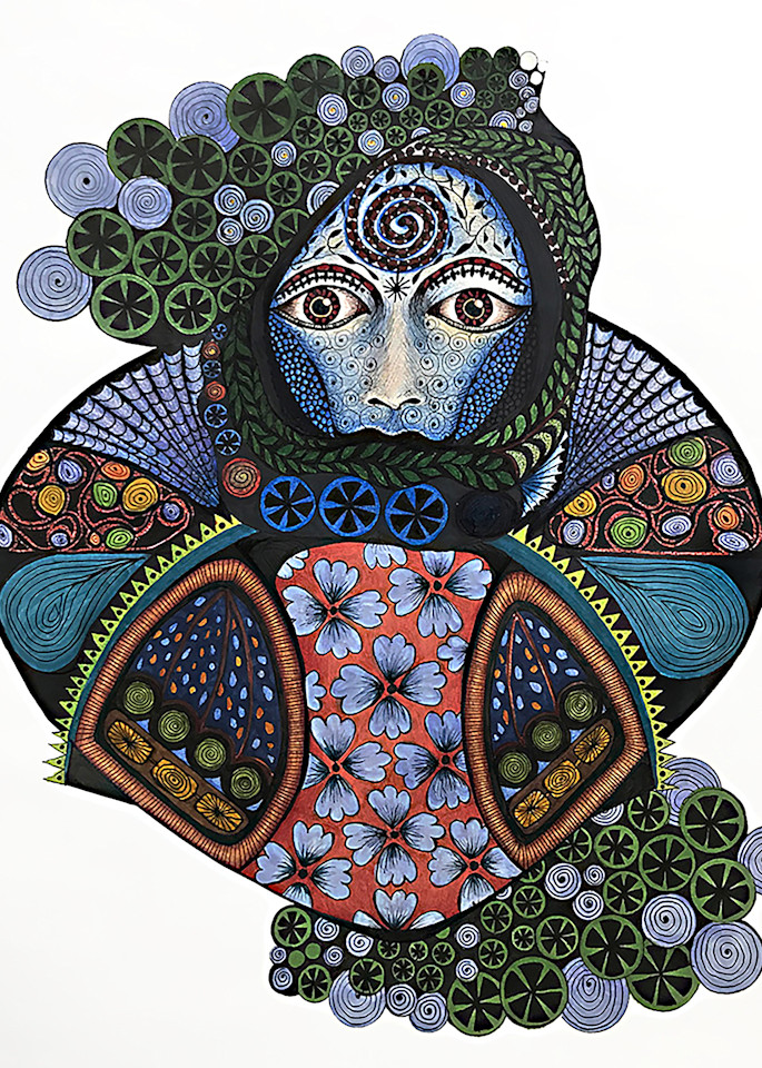 Lady In Blue Art | Carol Ysla