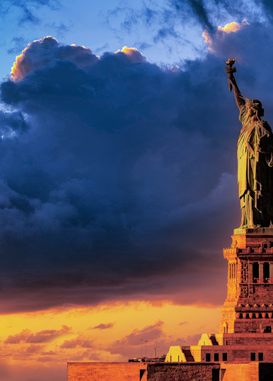 Sunset Over New York Harbor Photography Art | John Dukes Photography LLC