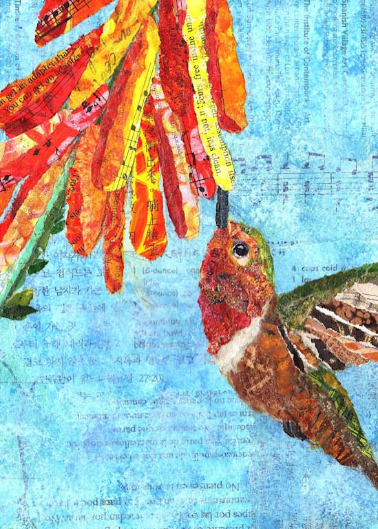 Jewels Of The Sky: Rufous Hummingbird Art | Poppyfish Studio