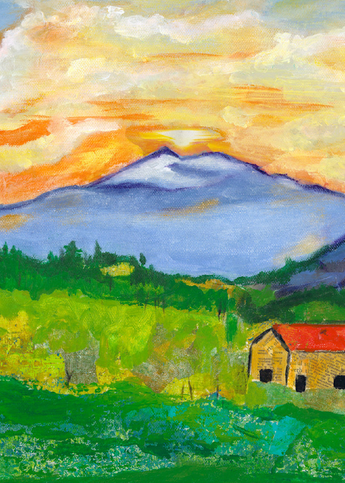 Mt.Etna Sunset Art | Beautiful Purpose Art