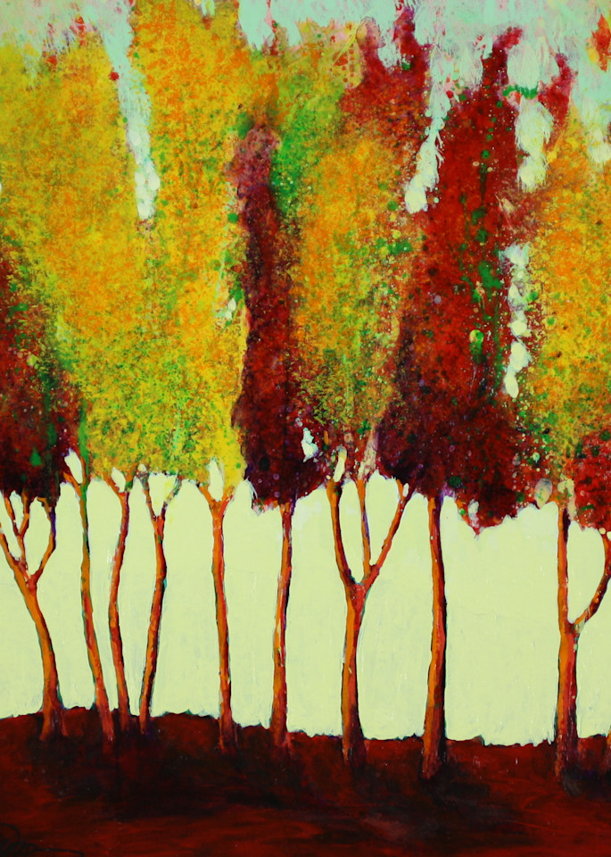 Autumn Grove On Red Hill Art | Wendell Myers
