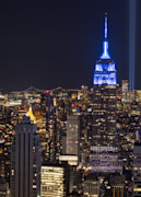 New York City   Midtown Skyline With Tribute Lights Photography Art | Images By Brandon