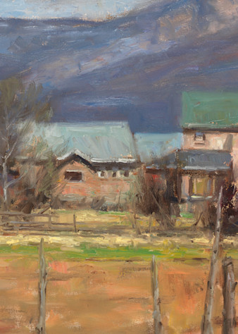 The Artist Enclave  - Large Farm House and other art by Utah Karl Thomas for sale on quality fine art paper, giclees, wood and more. 