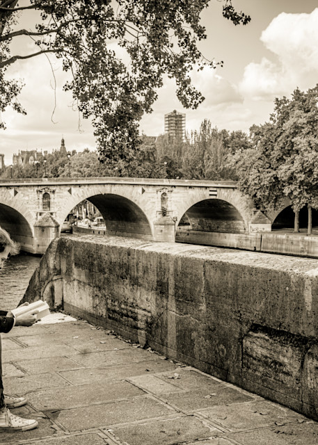 Reading By The Seine Photography Art | Patricia Claire Photography
