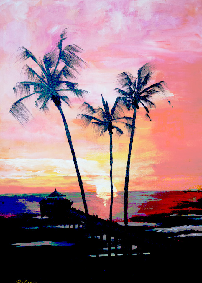 Malibu Sunset  Art | Roz Oserin Fine Art