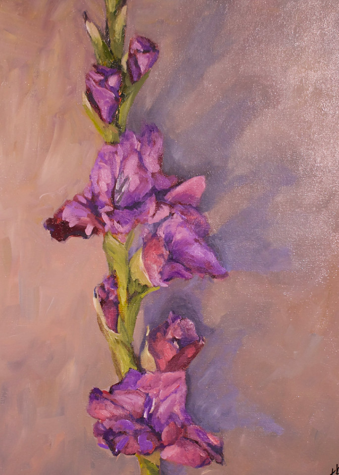 Purple Gladiolus Print Art | Teresa Gooldy Art