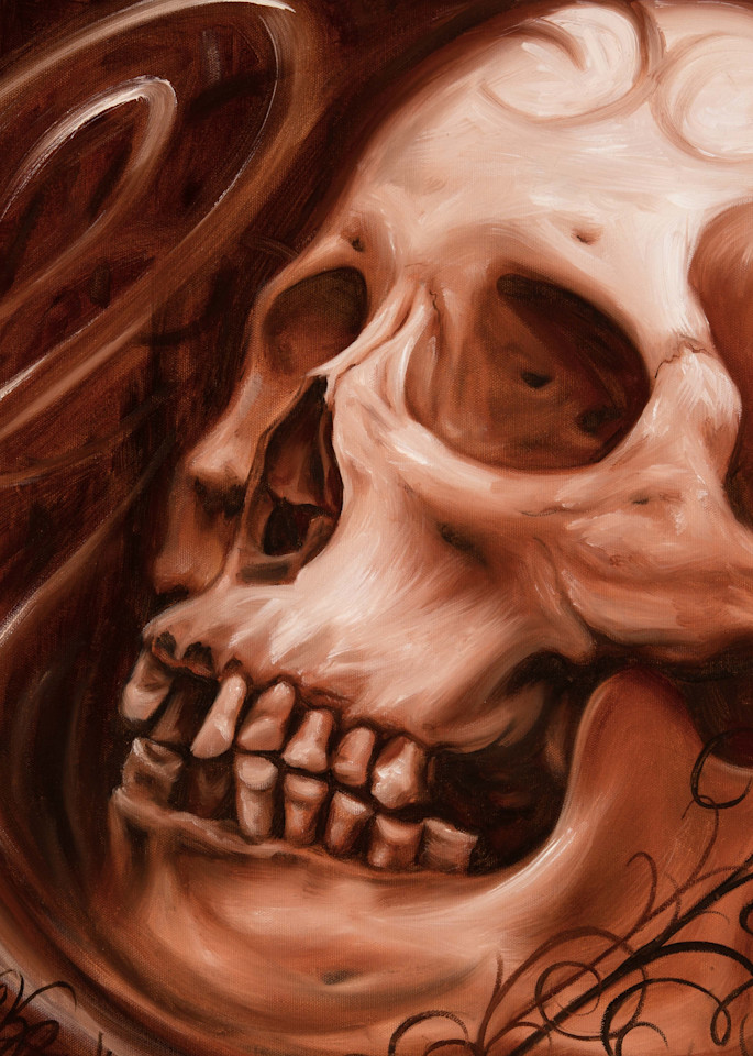 Sepia Skull Fine Art Print Art | Designs By Pepper Art