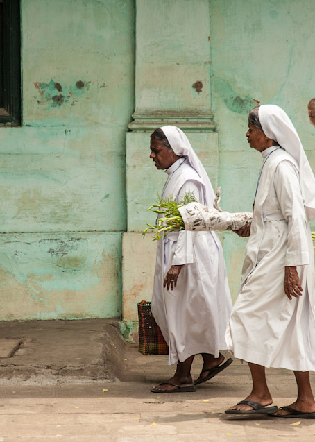 Nuns in Pondicherry, Tamil Nadu, India