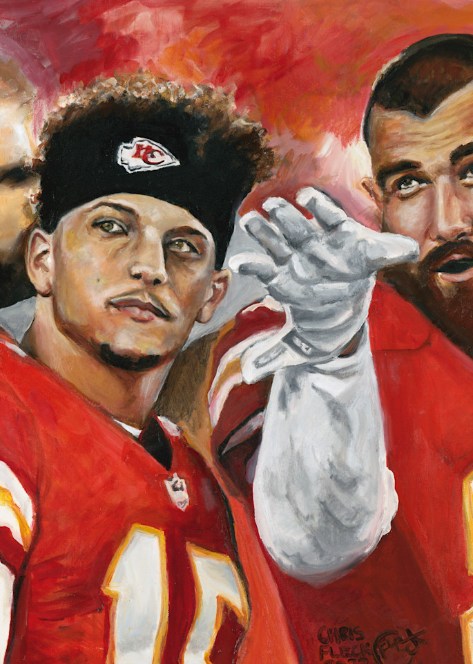 KELCE & MAHOMES; THE VISION Pillow