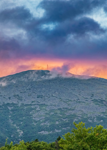 Mount Washington Fiery Peak Art | Michael Blanchard Inspirational Photography - Crossroads Gallery