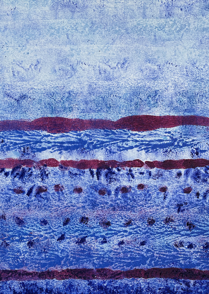 Blue #7: A Great Ocean Rain Art | Tuveson Artworks