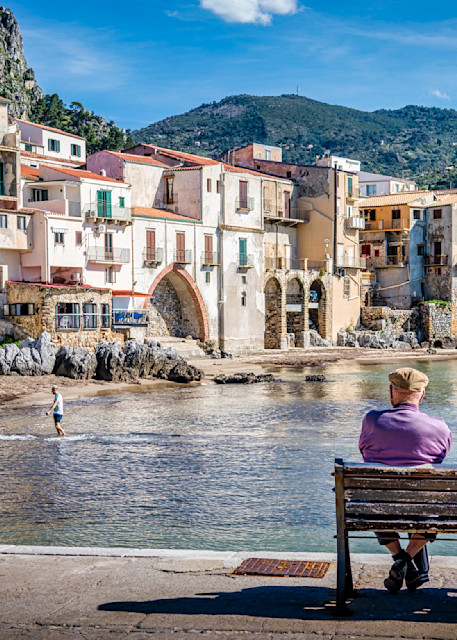 Cefalu Bench Photography Art | Patricia Claire Photography