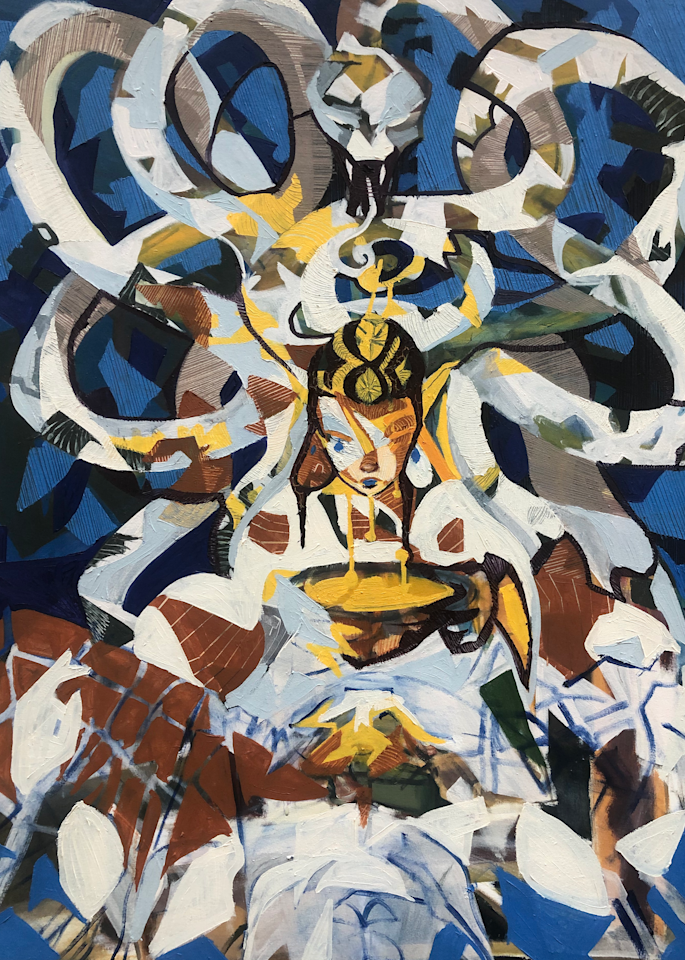 Sigyn Figures Oil 32x40 Art | christinewelman