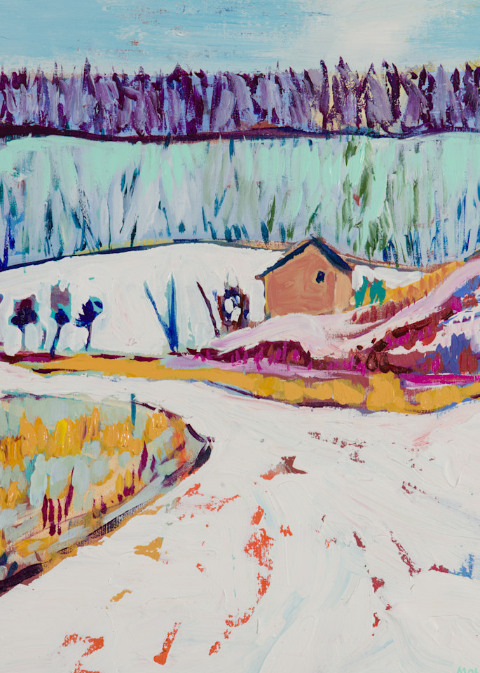 January Morning Ice Age Trail   Indian Lake Segment Art | Molly Krolczyk Paintings