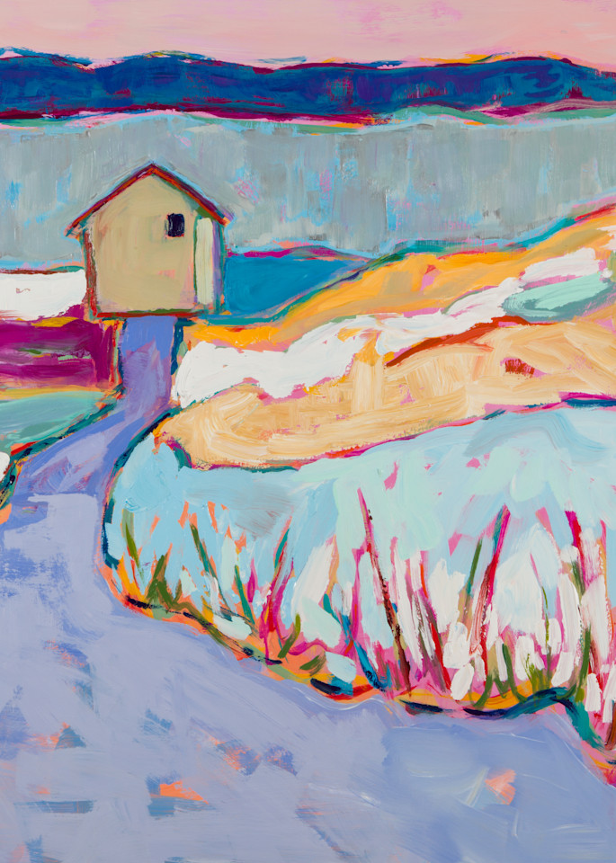January Sun And The Old Stone Barn 2 Ice Age Trail   Indian Lake Segment Art | Molly Krolczyk Paintings