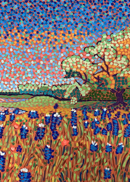 Diane Beem Artist, Modern Fauvist, Texas Bluebonnets