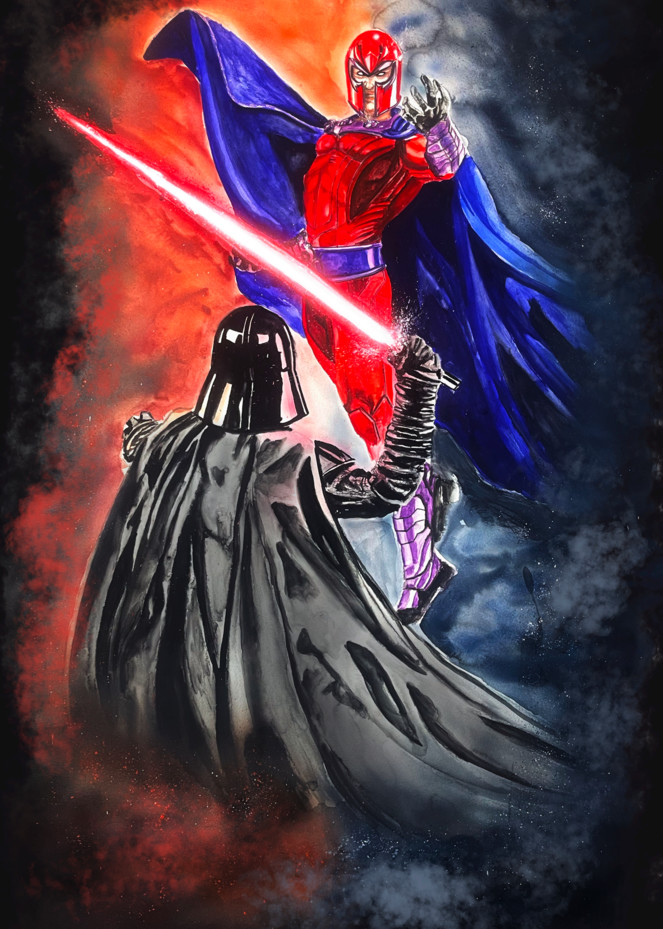 Vader Vs Magnito Art | Scott Hattox Artwork
