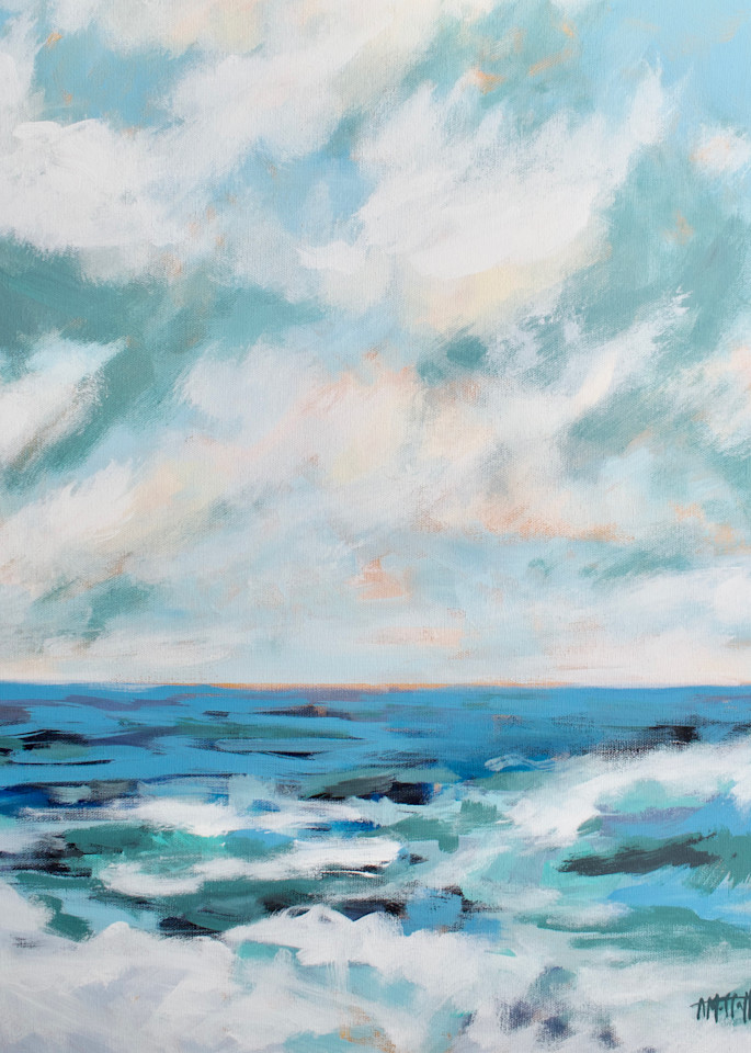 Giclee Art Print - Southern Seascape II- by contemporary Impressionist April Moffatt